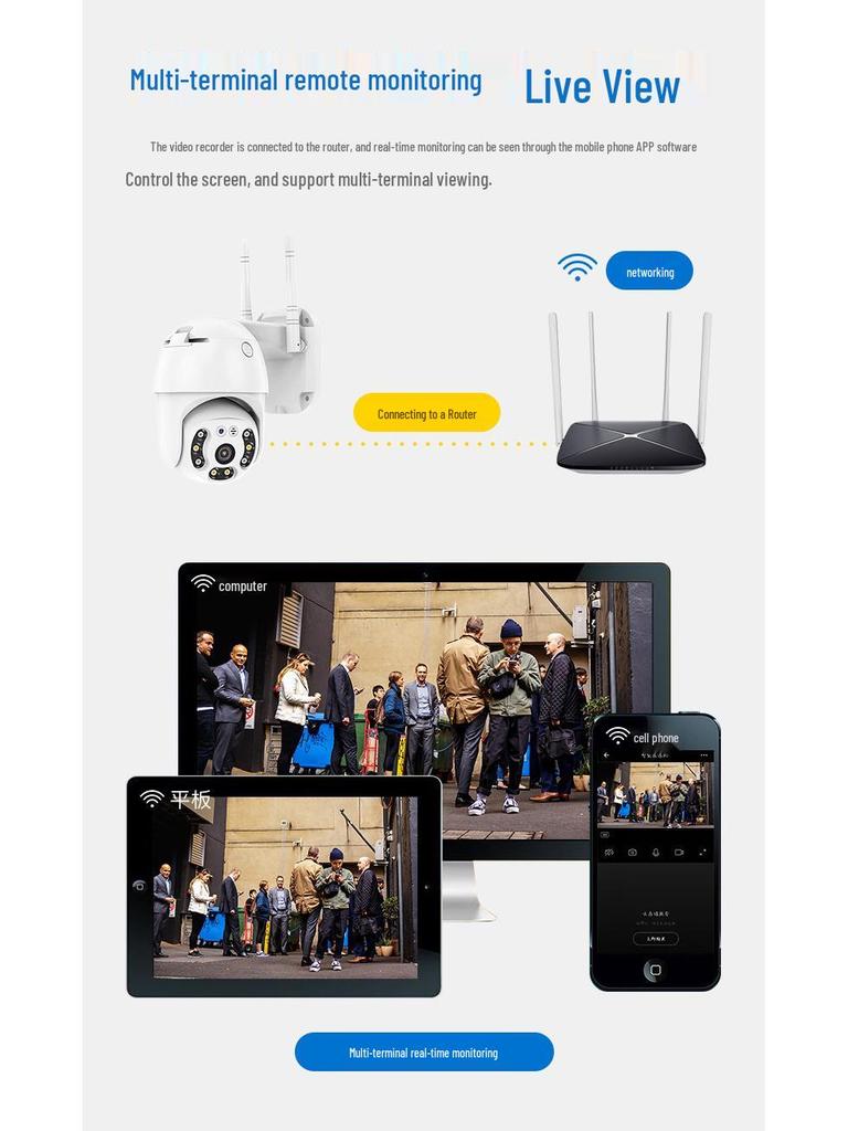 iCsee A6 Outdoor Waterproof Wireless WiFi Camera, 3MP HD, Remote-Controlled & Hot-Selling.