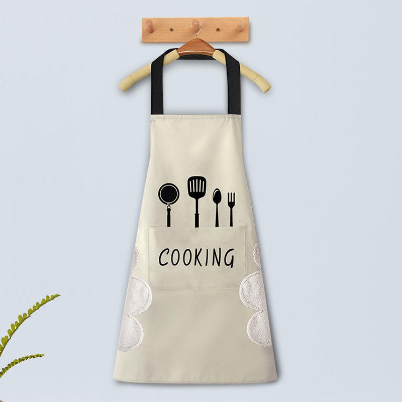 Waterproof Oilproof Apron Can Wipe Hands Kitchen Work Clothes for Cooking Baking Cleaning Men&Women Universal Sleeveless Apron