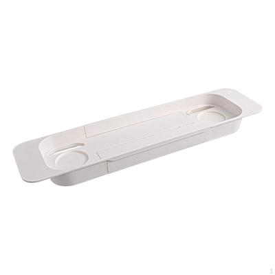Bath Tray Bathroom Organizer Expandable Storage Rack Drain Shelf for Candle Home Gifts