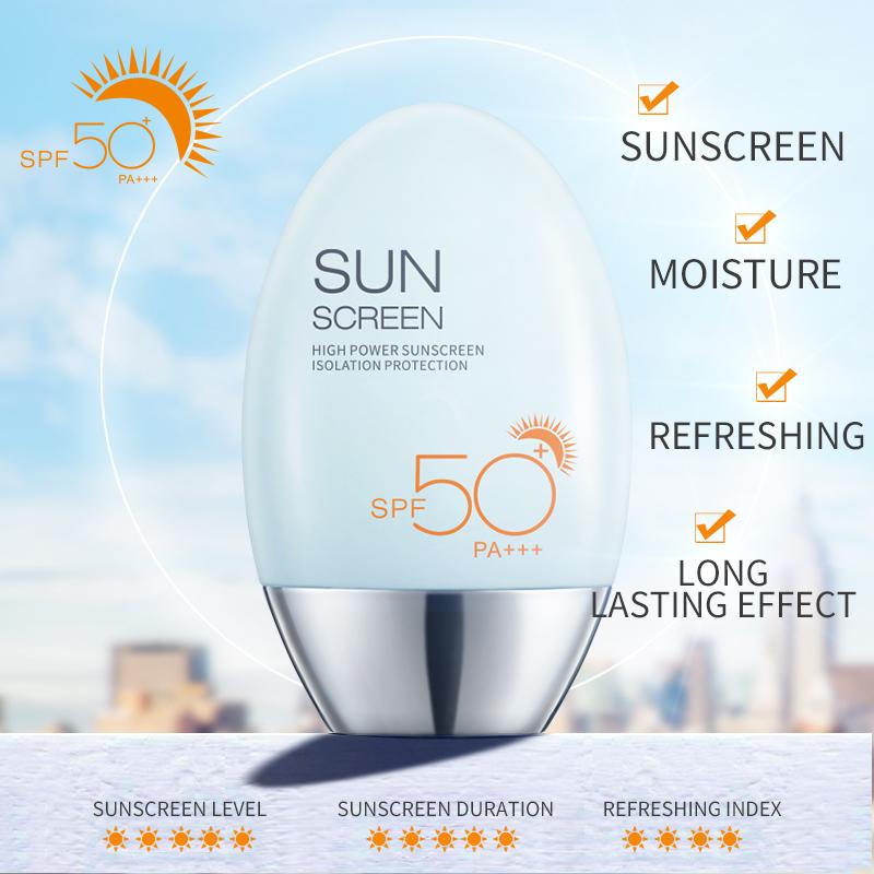 MERCILEN Sunscreen 50g UV Protection Refreshing Waterproof and Sweatproof Whole Body Isolation Sunscreen Lotion SPF 50+