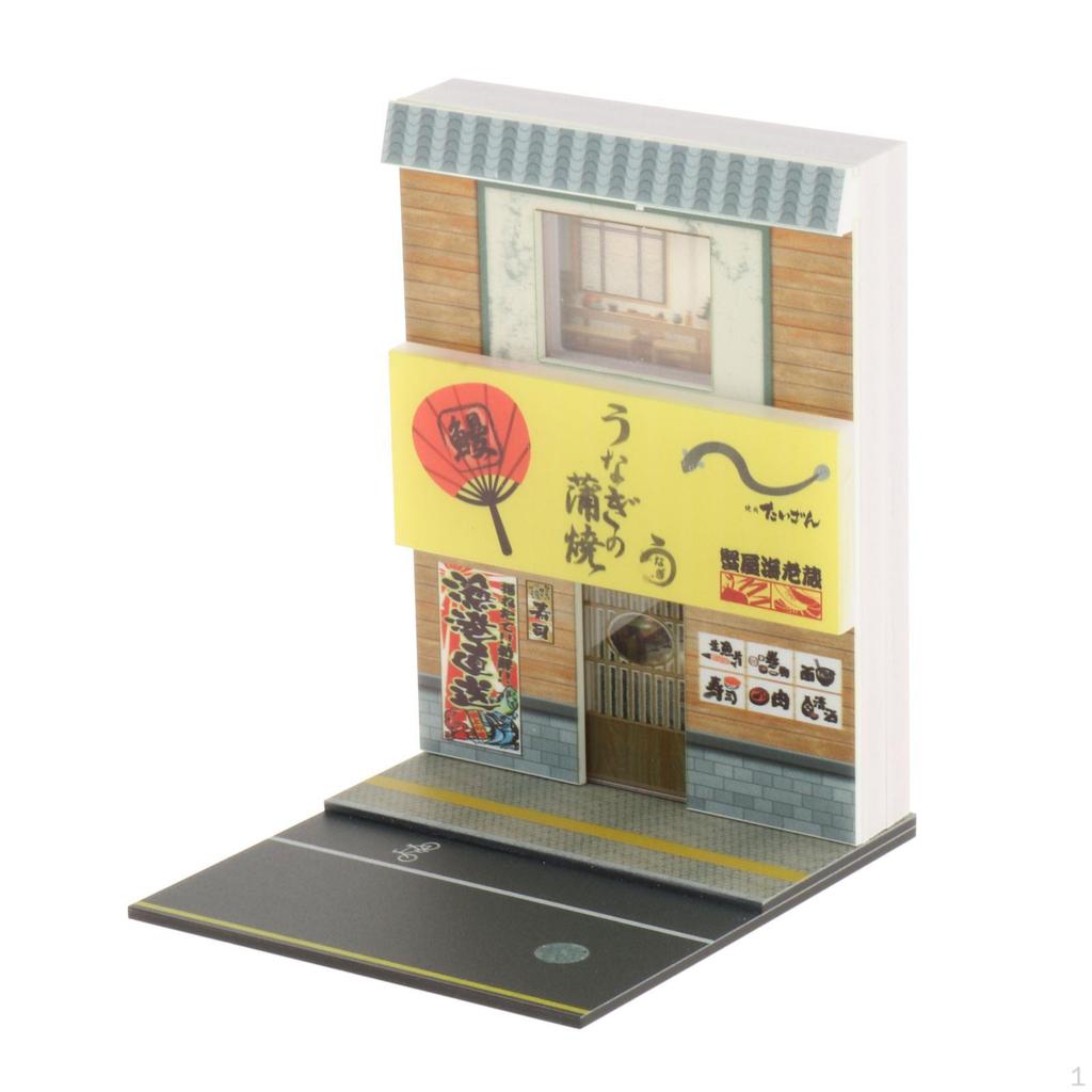 1/64 Landscape Diorama Parking Lot Model for Car Display Miniature Japanese