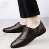 % All Soft Leather Shoes Men's Men's Casual Shoes Men's Breathable Soft-soled Youth Glove Men's Shoes
