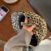Women's Spring Summer Vintage Leopard Print Newsboy Cap Stylish Hot Girl Duckbill Beret Cool Hat