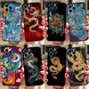 Fashion Chinese Dragon Phone Case For iPhone 17 Air 16 15 14 11 12 13 Pro Max 12 13 Mini 15 16 Plus 16e Cover Coque