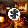 Ht Powered 6-Blade Stove Fan with Auto Start at 50C 122F for Wood Gas     with Anodized Aluminum Blades, No Battery Required
