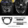 Real Dry Hard Carbon Fiber Sticker For Fiat 500 2011-2025/ 500E 2012-2019 For Abarth 595/695/500C 2016-2025 Gear Shift Cover