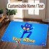 Custom Name Text Crystal Velvet Rug,Poppy Playtime Soft Plush Decorative Non Slip Floor Carpet