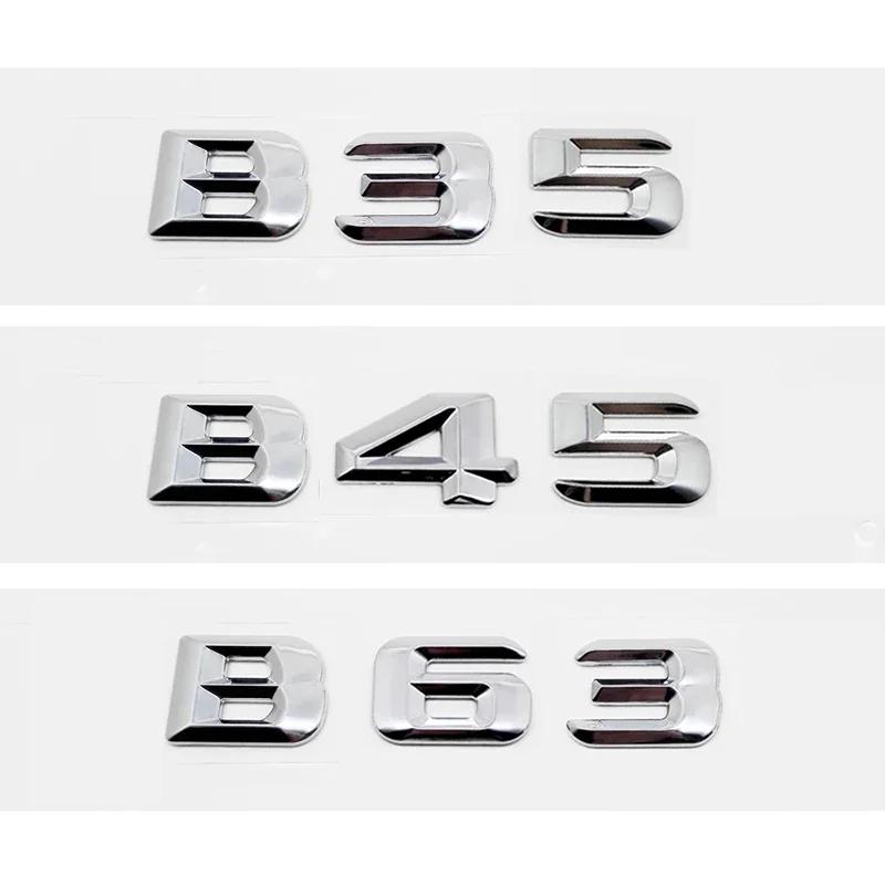 BKS2 Car Letter Sticker Rear Badge Embedding Emblem For Mercedes Benz B Class B35 B45 B63 B180 B200 B220 B250 B260 B300 Decoration