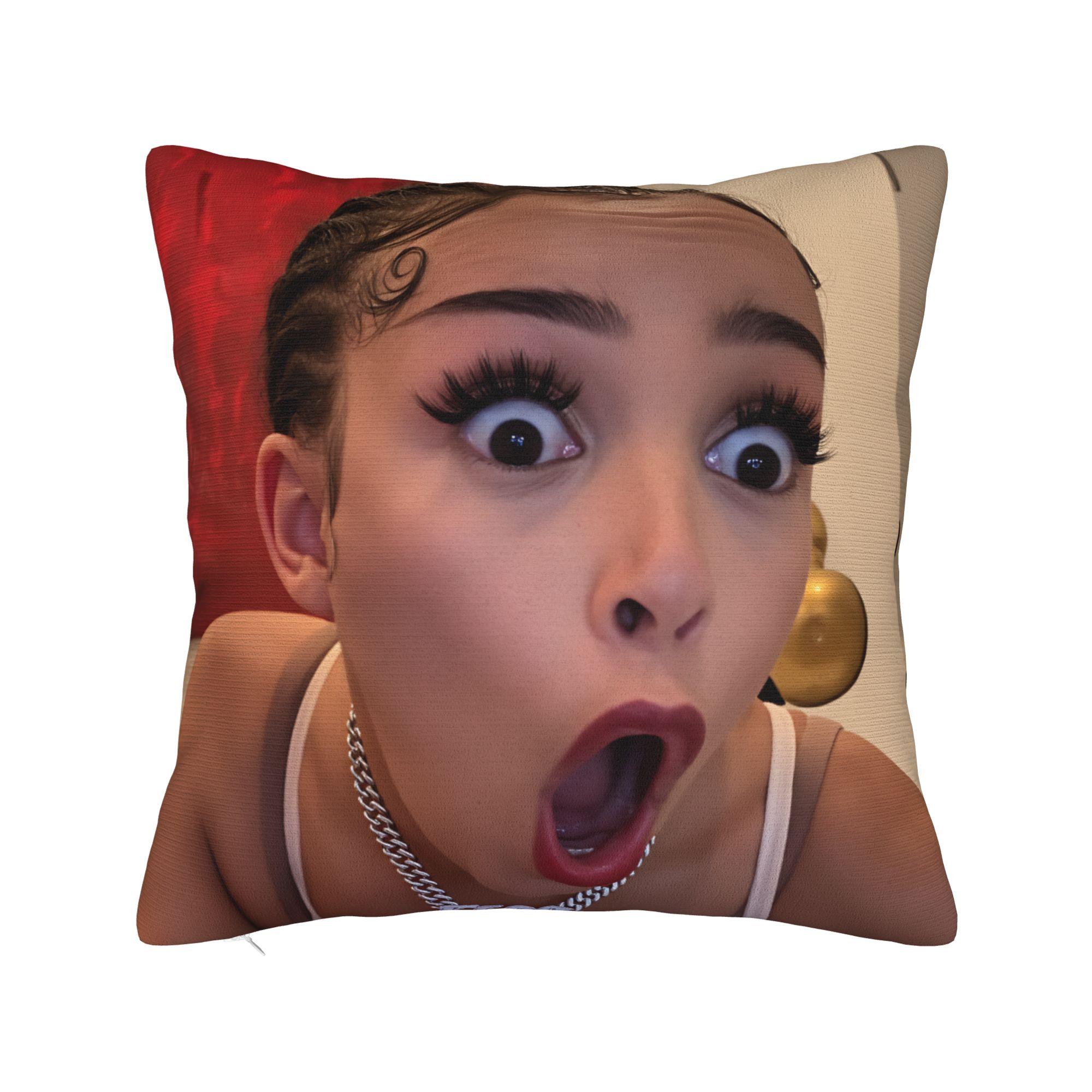 Funny D-doja cat meme Pillow Case  Design Pillow Cover For Sofa Bedroom Home Decor Retro Trendy Pillowcases 12x12Inch