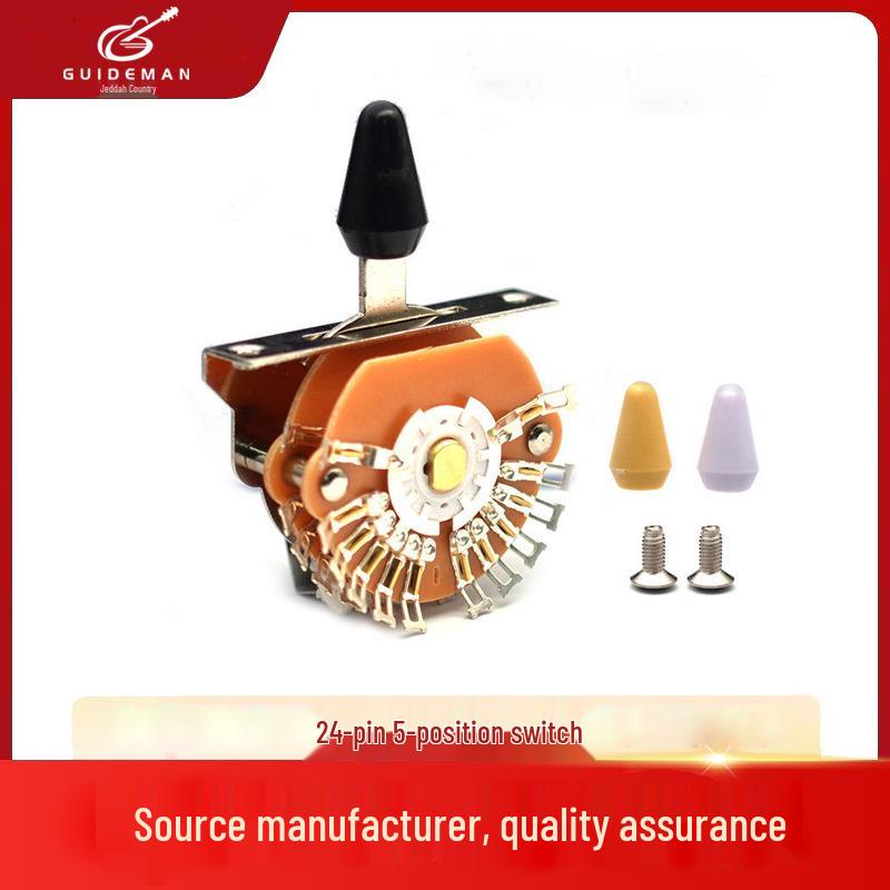 

5-Speed 24-Pin Electric Guitar Selector Toggle Switch for ST SQ H0029
