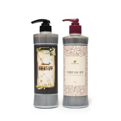 Oriental Medicine EM Shampoo Gold šamponová sada proti vypadávání vlasů pro těhotné ženy, 2 kusy, 500 g