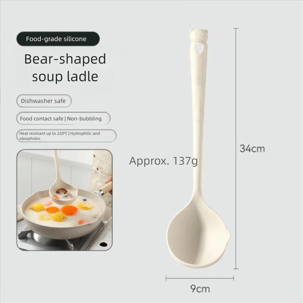 Silicone Mushroom Spatula Non Stick Kitchen Gadgets Shovel Soup Spoon Ladle Heat Resistant Kitchen Cooking Utensils Household