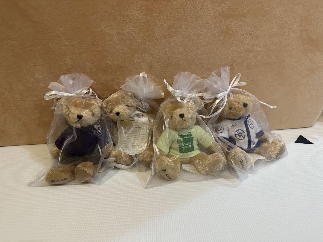 

[USED] Assortment of 4 Lessus Teddy Bears