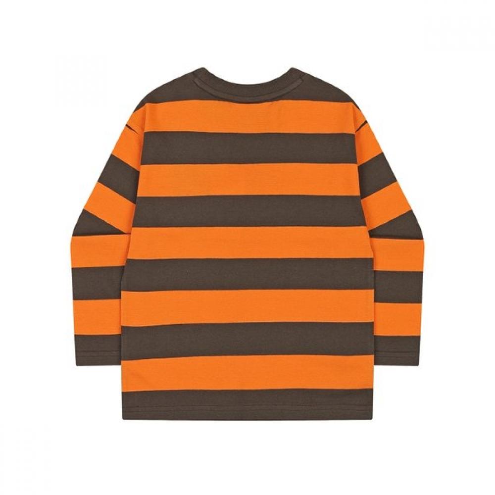 KANGOL KIDS Border STripe T shirT Rc 0210 Orange