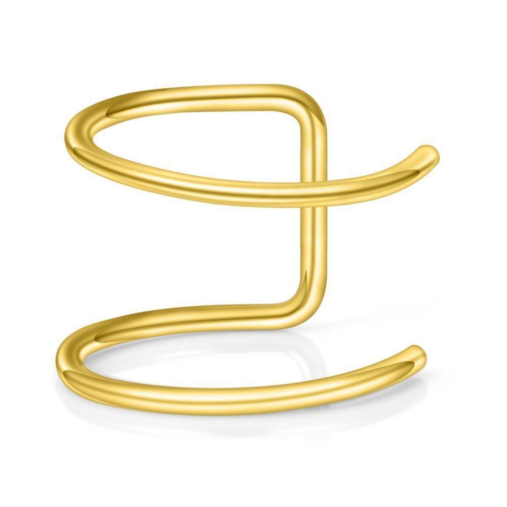 

Клипса для губ, кольцо для губ, клипса для ушей, персонализированный бесплатный пирсинг из нержавеющей стали, поддельные серьги-гвоздики, атмосфера, клипса для ушей, украшения для пирсинга золотой