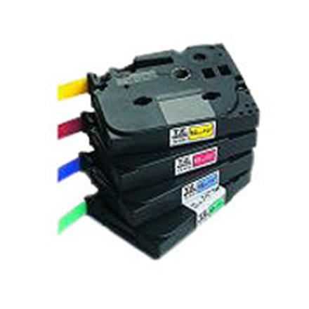 Brother | 731 | Laminated Tape | Thermal | Black on Green | Roll (1.2 cm x 8 m)