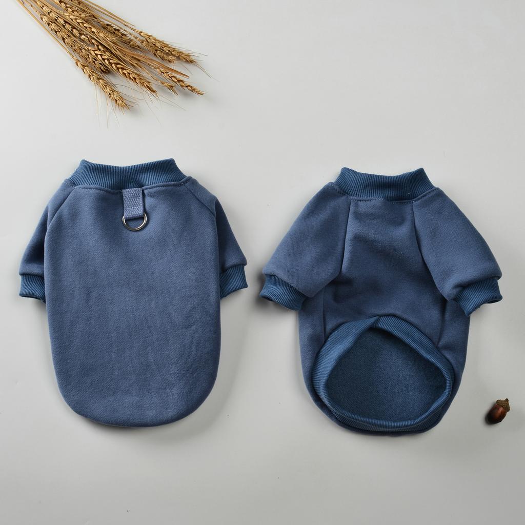 Autumn Winter Pet Hoodies Clothing Warm Dog Clothes Solid Pullover Costume Puppy Sweatshirt Tshirt For Small Dogs Chihuahua York
