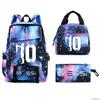 Football Printed Student Backpack Multifunctional Usb Interface Large Capacity Leisure Travel Backpack
