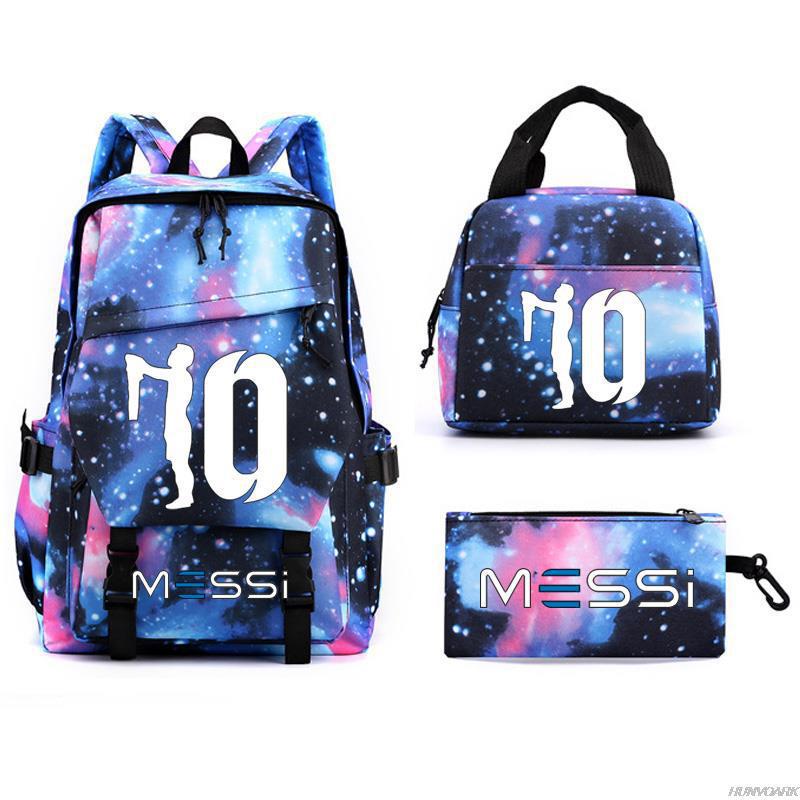 Football Printed Student Backpack Multifunctional Usb Interface Large Capacity Leisure Travel Backpack