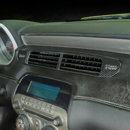 Central Console Air Vent Panel Frame Cover Trim For Chevy Camaro 2011-15 Carbon