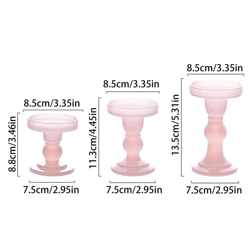 Portacandele a colonna in vetro Candeliere Portacandele affusolate per casa Camino Tavolo Bagno Decorazione Matrimonio