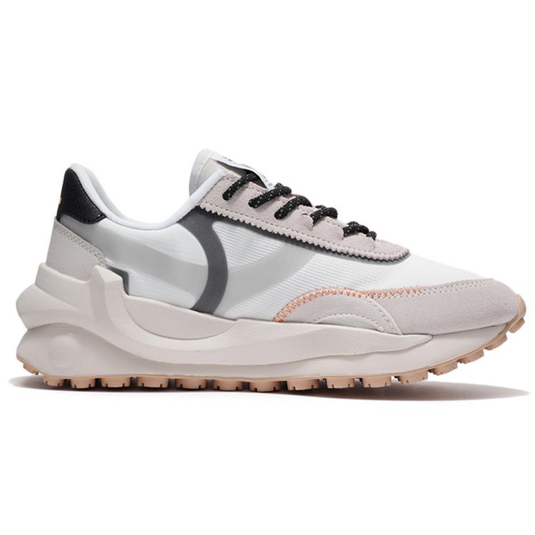 New LiNing Durable Breathable Low Top Running Shoes Women's White Gray AGCS014-3