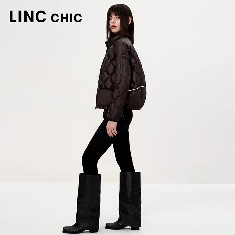 Jinyujie Women's 2024 Autumn Lightweight Duck Down Stand-Collar Jacket