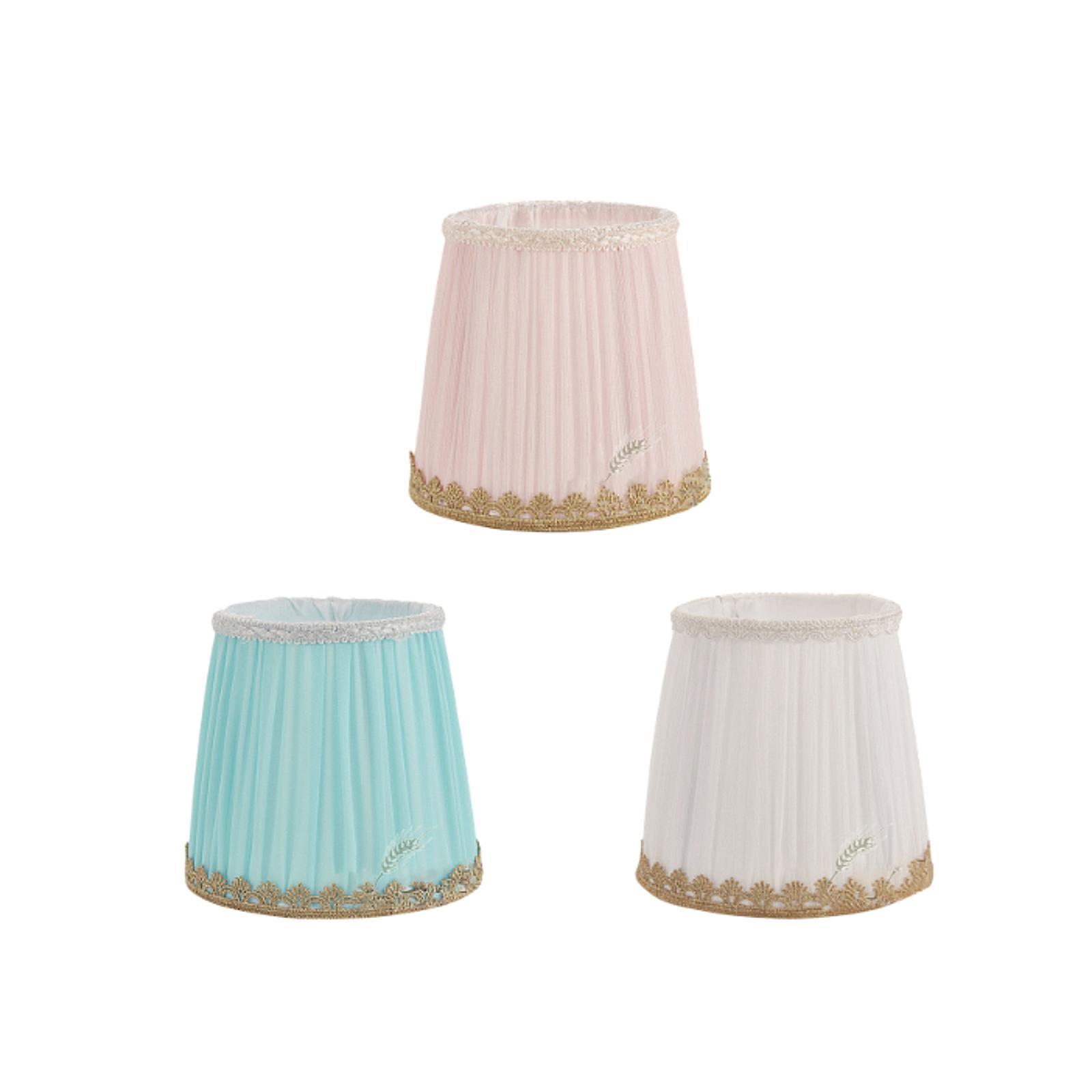 

Fabric Lampshade E14 Romantic Lightweight Decor Easily Install Elegant Pendant Lampshade for Bar Bedroom Living Room Hotel Cafe белый