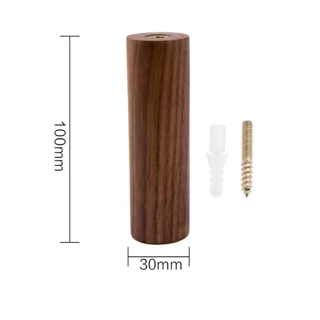 Walnut Solid Wood Coat & Hat Hook: Original Finish