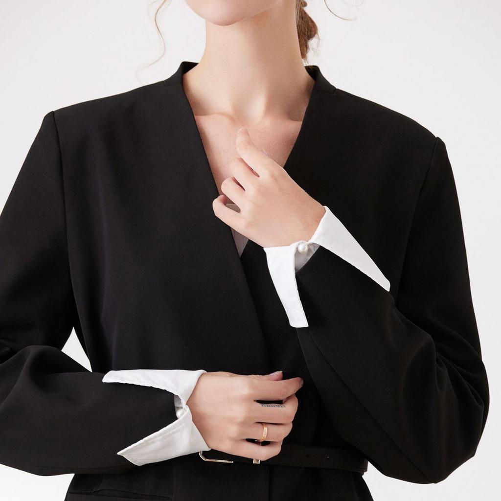 Vielseitiges Handgelenkbündchen Ärmelbündchen Set Abnehmbare Ärmel für Pullover Damen Falsches Armband Zubehör