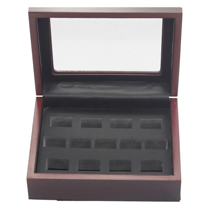 Cutie de expunere inel de campionat din lemn pentru inele sportive multiple, cutie de prezentare bijuterii, organizator depozitare memorabilii