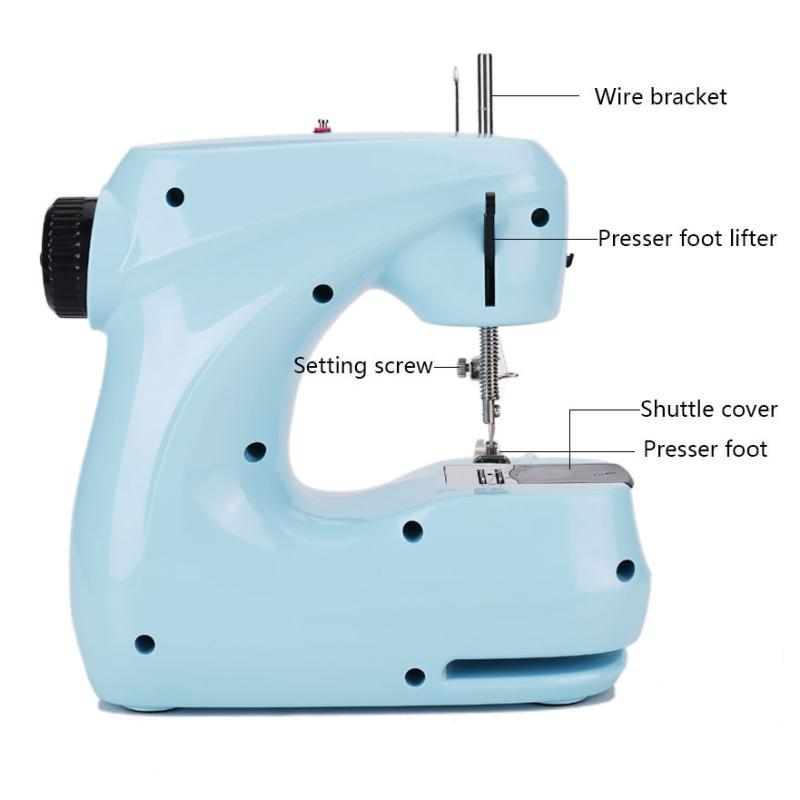 Nähmaschine Haushalt Elektrische Mit Nachtlicht Fuß Pedal DIY Manuelle Patchen Handarbeiten Maschine