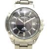 SEIKO Solar Stainless Date Silver Color V145-0AX0 Watch, Powered, Titanium, Steel, Display, GY18/ MQ Men's