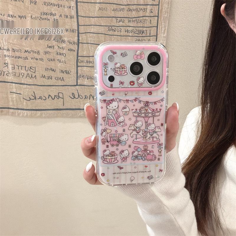 

Pink Striped Cat iPhone 17/16 Pro Max/15 Pro Case 15