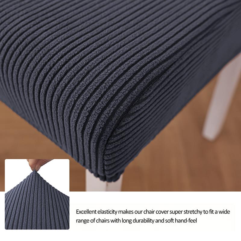 1PC Jacquard Chair Covers Elastic Universal Dining Chair Slipcover Durable Kitchen Seat Slipcover for Banquet Restaurant Wedding