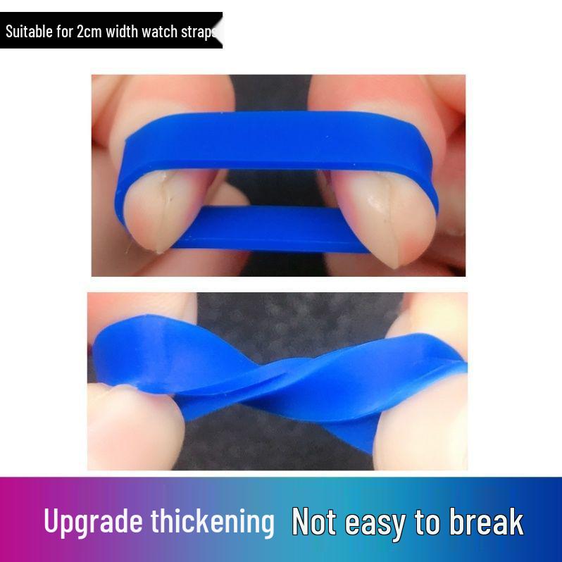 Children's Silicone Watch Strap Buckle & Leather Loop Accessories