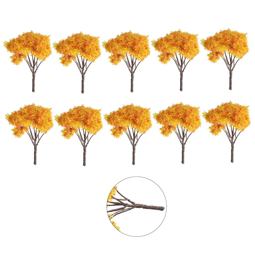 Model Village Enhancement Miniature Sakura Tree Plants for Charming Display