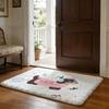 Sausage Dog Dachshund Cute Floor Mat Soft Flannel Absorbent Mat Non-Slip Rug Home Bedroom Bathroom