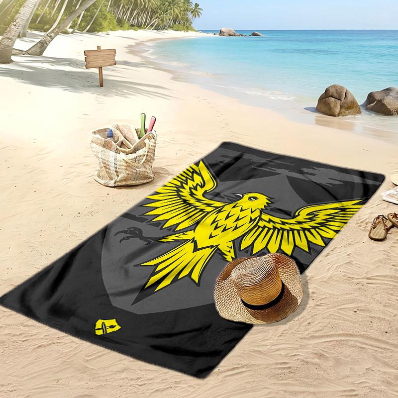 Fenerbahce Bedrucktes Schnelltrocknendes Strandtuch Super Saugfähig Weich Leichtes Badetuch für Pool Sommer Reisen