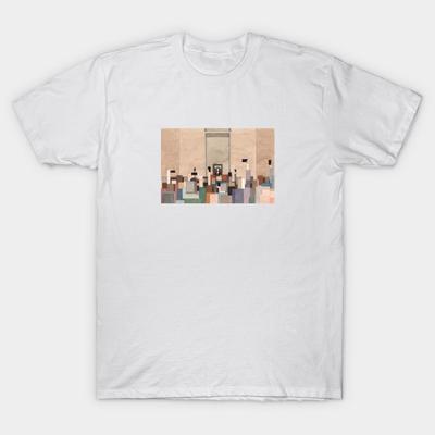T Shirt Women Mona At The Louvre Harajuku Print Kawaii Tshirt Summer Short Sleeve Female T-Shirt Top Tee