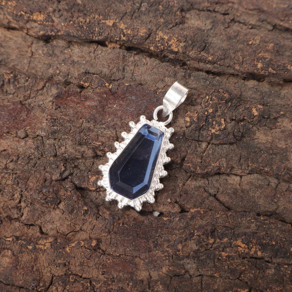 Tanzanite Stone Anniversary Gift Trendy Boho Pendant Jewelry 925 Sterling Silver PP-54-9