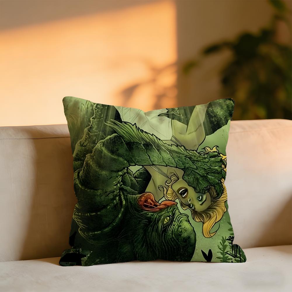 The Creature From The Black Lagoon Cushion Cover Cozy Velvet Throw PillowSoft Warm Cushion For Sofa Bed