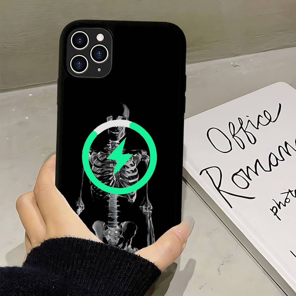 Radiological Human Organs Skeleton For Magsafe Magnetic Case For IPhone 17 Air 16 15 14 13 12 11 Pro Max Plus Wireless Charging