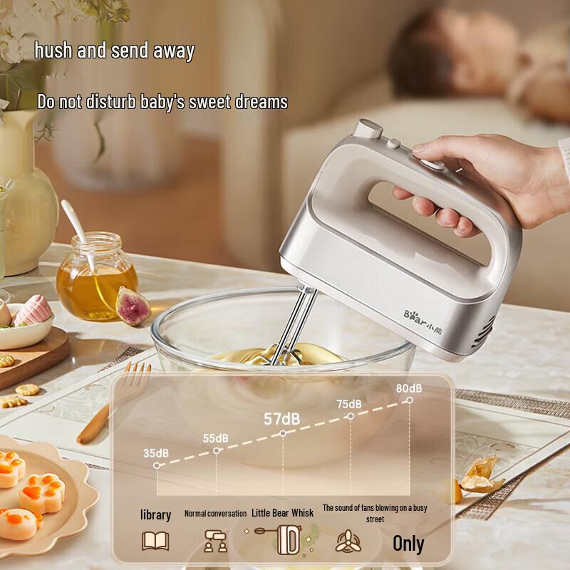 Little Bear Handheld Electric Egg Beater CN Plug (adapter Included)
