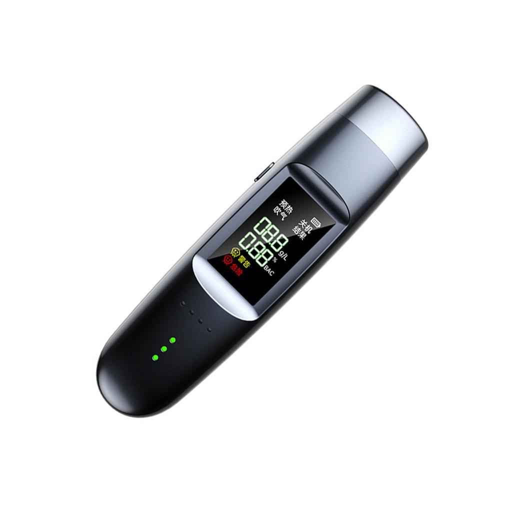 Portable Non-Contact Breathalyzer Certified Alcohol Test Professional Alcohol Tester with Digital LCD Display and Voice Alarm