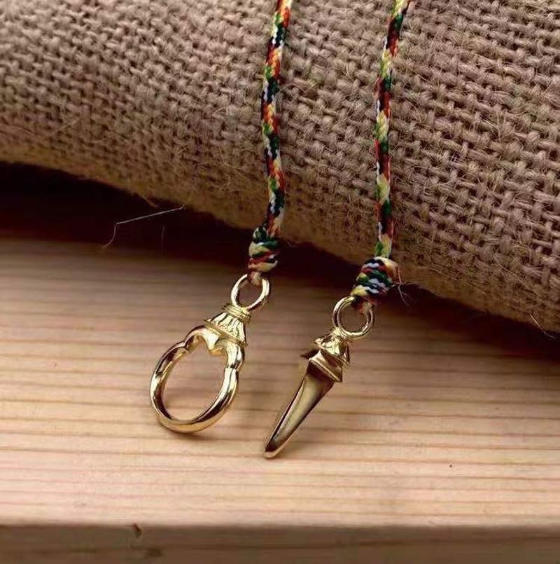 Acala Lasso, Esoteric Buddhist Ritual Implement, Temple Buddhist Implement, Miniature Alloy Implement, 2cm