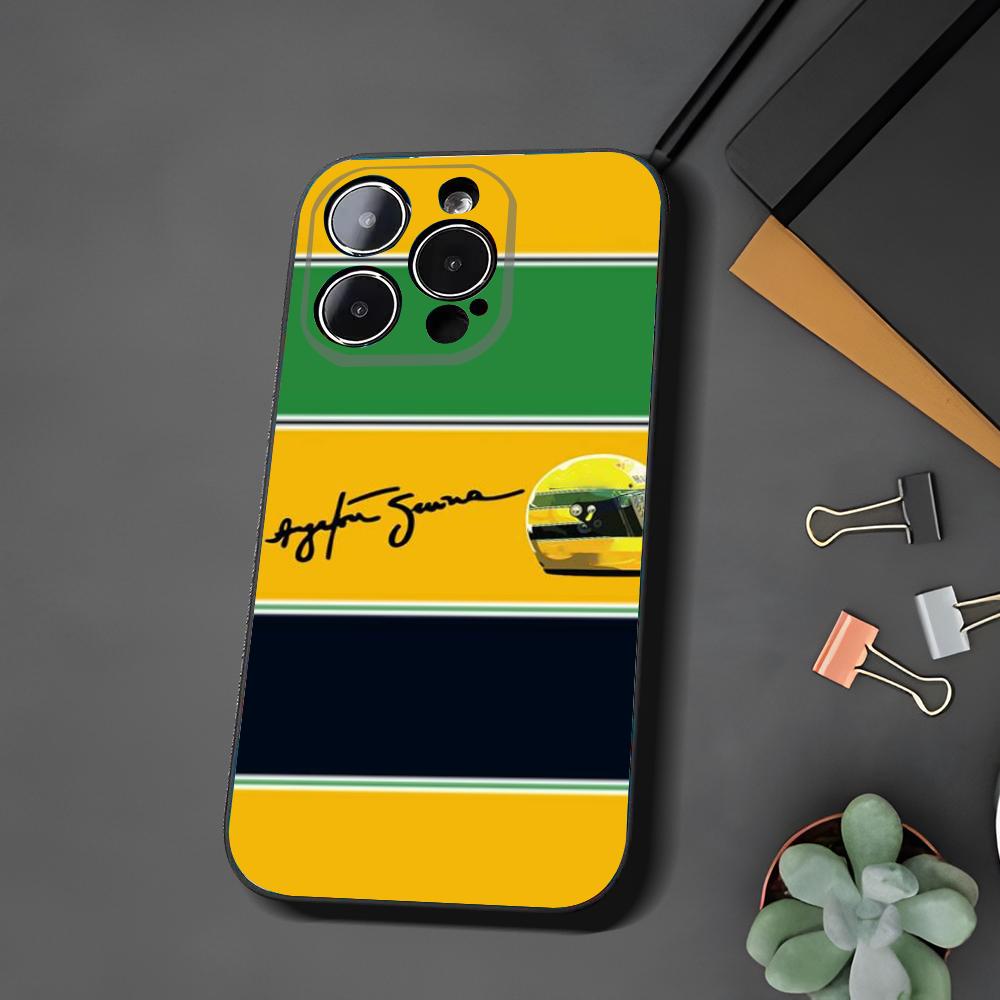 Ayrton S-Senna H-Helmet F-F1 Racing Phone Case For Iphone 15 11 13 14 Pro Max 7 8 Plus X Xr Xs Max Se2020 12mini Cover Case