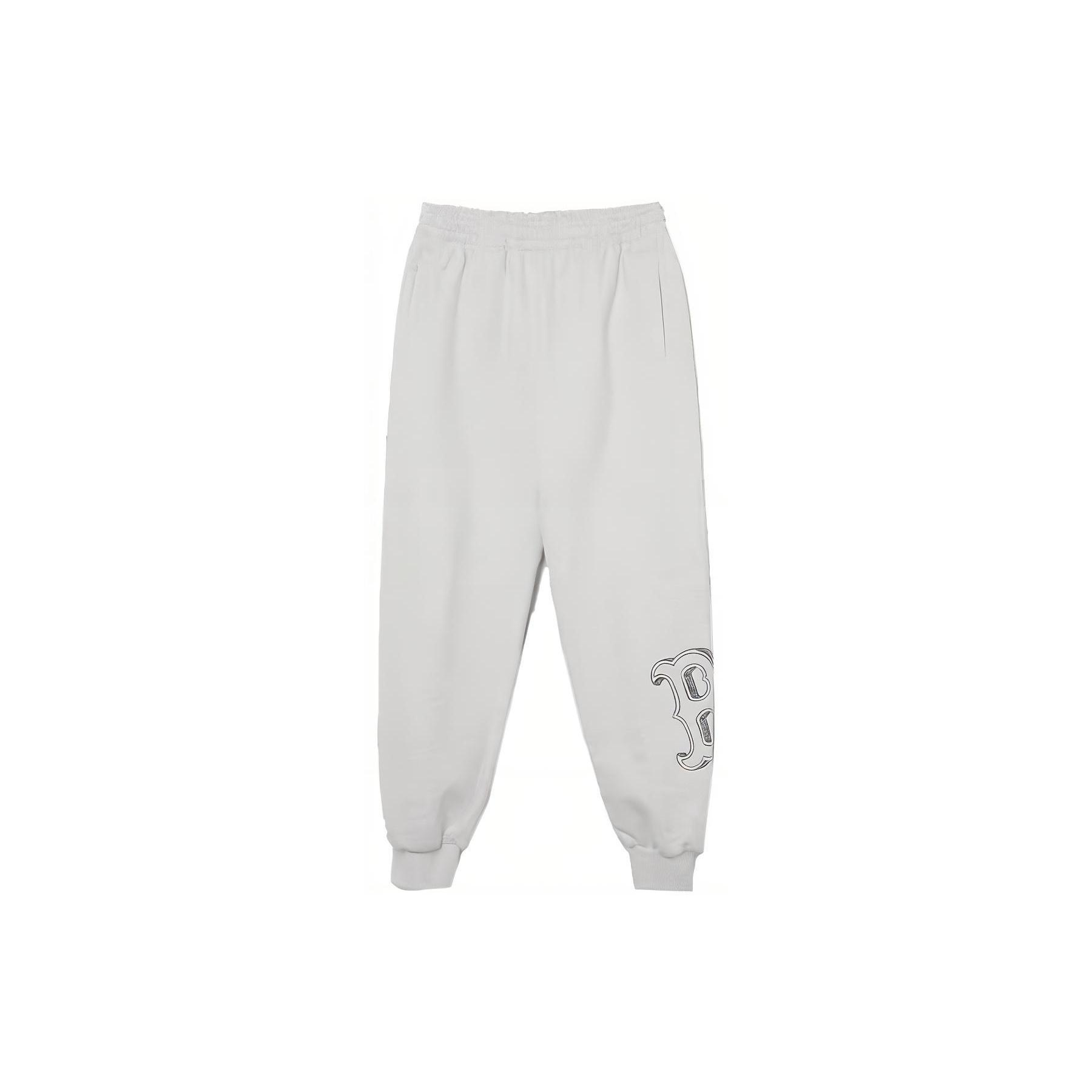 MLB Knitted Sweatpants Unisex Light Heather Gray 3APTB0434-43MGS XL