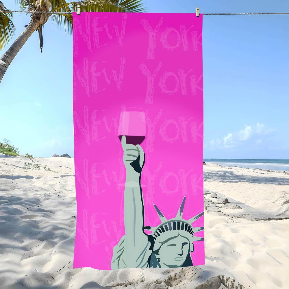 Majestic S-Statue of LibertyS Towel Beach Towel Oversized Super Absorbent Soft Swim BeachTowels for Men, Women