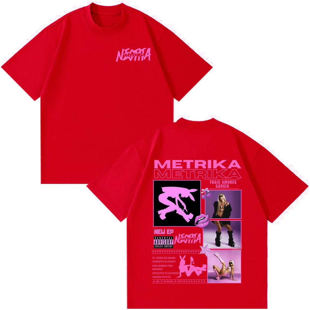Singer Metrika Album Tour 2026 Tshirt Men Women Fashion Tshirt Shortsleeved Loose Cotton Casual Hiphop Tshirts Fan Gifts S